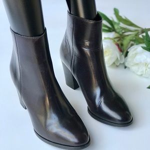 The Kooples Chocolate Brown Heeled Boot Size 39